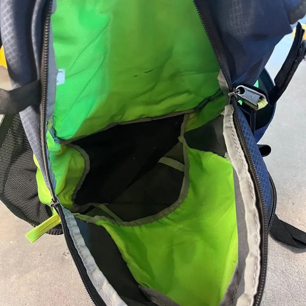 Under Armour Storm 1 Toddler size backpack blue neon green baseball bag